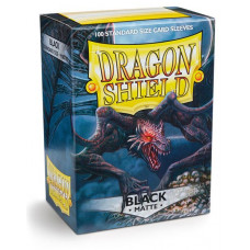 Dragon Shield - Matte Black - Standard Size 100 Sleeves