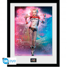 DC COMICS - Framed print ""Harley Quinn Suicide Squad"" (30x40) 