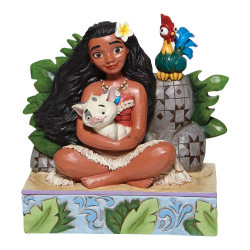 Welcome to Motunui - Moana with Pua and Hei Hei Figurine Welcome to Motunui - Moana with Pua and Hei Hei Figurine