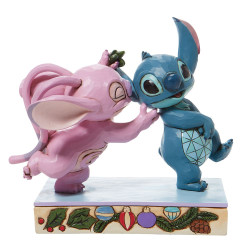 Stitch and Angel with Mistletoe Figurine Stitch and Angel with Mistletoe Figurine