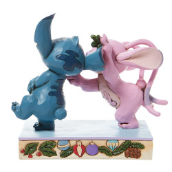 Stitch and Angel with Mistletoe Figurine Stitch and Angel with Mistletoe Figurine