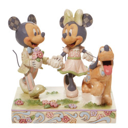 Spring Mickey, Minnie and Pluto Figurine Spring Mickey, Minnie and Pluto Figurine