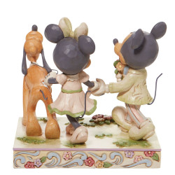 Spring Mickey, Minnie and Pluto Figurine Spring Mickey, Minnie and Pluto Figurine