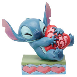 Stitch Hugging a Heart Figurine Stitch Hugging a Heart Figurine