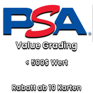PSA Value Grading bis 500$ PSA Value Grading bis 500$