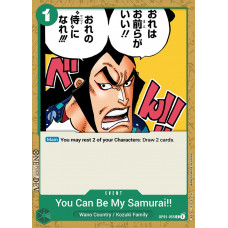 One Piece Card Game - [OP01-055] You Can Be My Samurai!! Common Einzelkarte Englisch