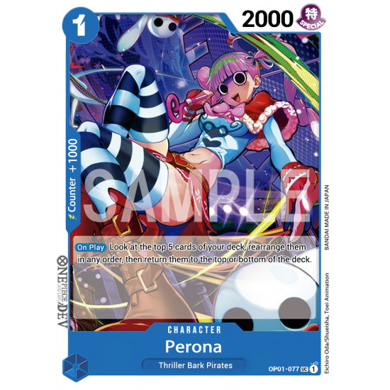 One Piece Card Game - [OP01-077] Perona Uncommon Einzelkarte Englisch