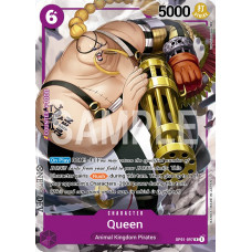One Piece Card Game - [OP01-097] Queen Rare Alt-Art Einzelkarte Englisch