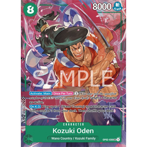 One Piece Card Game [OP02030] Kozuki Oden Super Rare AltArt