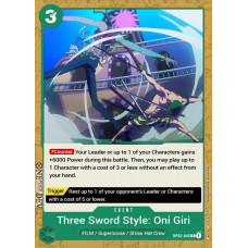 One Piece Card Game - [OP02-045] Three Sword Style: Oni Giri Common Einzelkarte Englisch