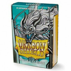 Dragon Shield - Classic White - Small/jap. Size - 60 Sleeves