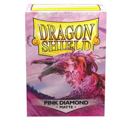 Dragonshield 100 Matte Sleeves Pink Diamond Standard Size