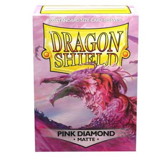 Dragonshield 100 Matte Sleeves Pink Diamond Standard Size