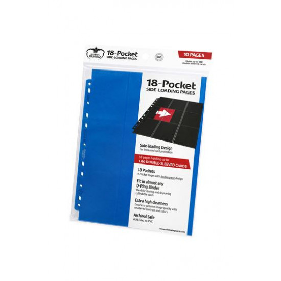 Ultimate Guard - Blau - 18-Pocket Pages Side-Loading (10) Ultimate Guard - Blau - 18-Pocket Pages Side-Loading (10)