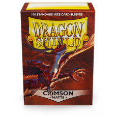 Dragon Shield - Matte Crimson - Standard Size 100 Sleeves