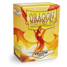 Dragon Shield - Matte Yellow - Standard Size 100 Sleeves
