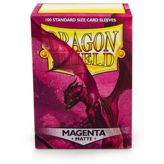 Dragon Shield - Matte Magenta - Standard Size 100 Sleeves