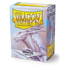 Dragon Shield - Matte White - Standard Size 100 Sleeves
