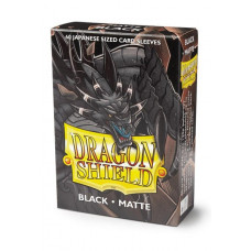 Dragon Shield - Matte Black - Small/jap. Size - 60 Sleeves
