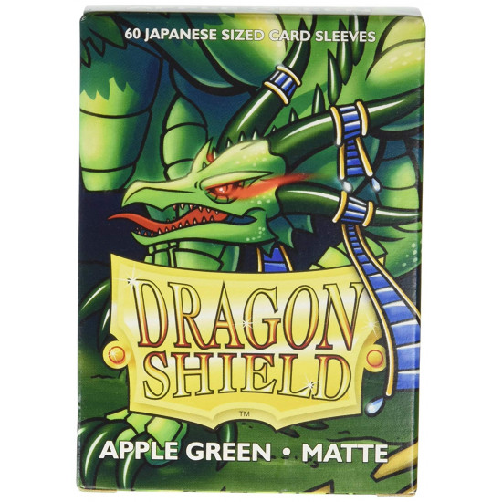 Dragon Shield - Matte Apple Green - Small/jap. Size - 60 Sleeves