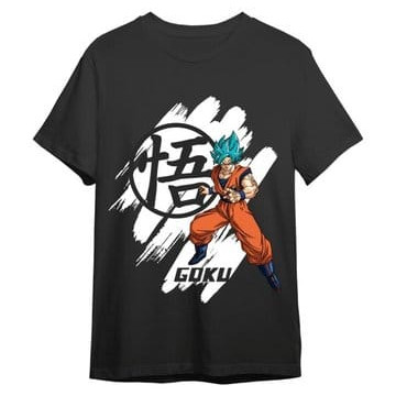 Dragon Ball Super T-Shirt Goku Super Saiyan Blue Schwarz(L)