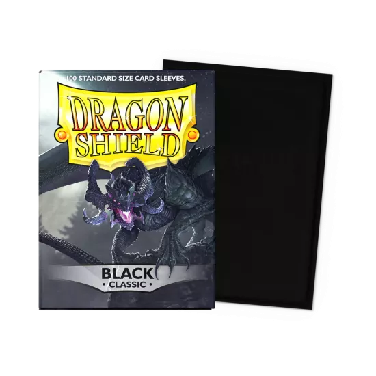 Dragonshield 100 Black - Classic Sleeves