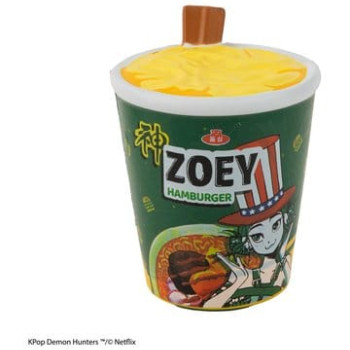 KPop Demon Hunters Squishy Anti-Stress Figur Zoey Hamburger Noodles