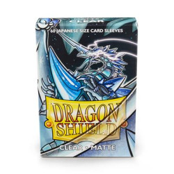 Dragon Shield Small Sleeves - Japanese Matte Clear (60 Sleeves) Dragon Shield Small Sleeves - Japanese Matte Clear (60 Sleeves)