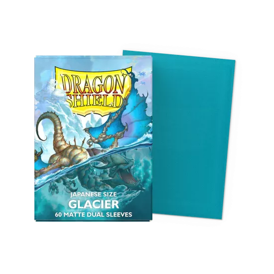 Dragonshield 60 Glacier - Matte Dual Sleeves