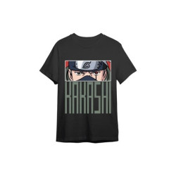 Naruto T-Shirt Kakashi Eyes Black T-Shirts Naruto (XL)