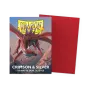 Dragonshield 100 Crimson & Silver - Matte Dual Sleeves