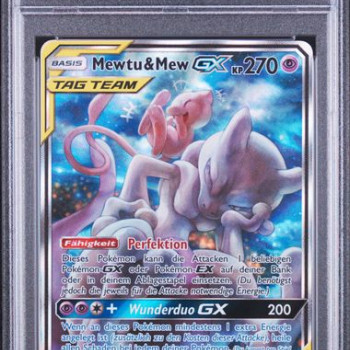 Mewtwo & Mew-GX / Mewtu & Mew-GX (SMP-191) PSA 10[DE/NM]