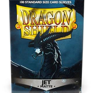 Dragon Shield Standard Sleeves - Matte Jet (100 Sleeves)