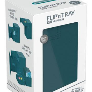 Ultimate Guard Flip`n`Tray 80+ XenoSkin Monocolor Petrolblau