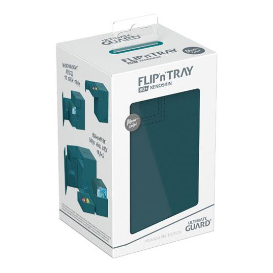 Ultimate Guard Flip`n`Tray 80+ XenoSkin Monocolor Petrolblau Ultimate Guard Flip`n`Tray 80+ XenoSkin Monocolor Petrolblau