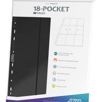 Ultimate Guard 18-Pocket Pages Side-Loading Schwarz (10)
