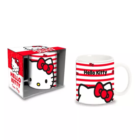 Hello Kitty Tasse mit Streifen