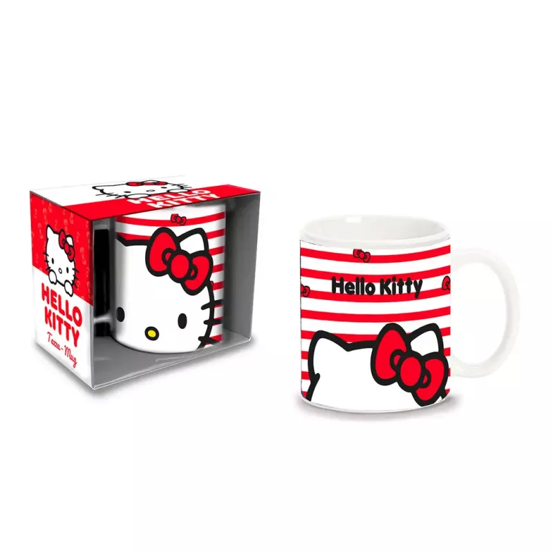Hello Kitty Tasse mit Streifen