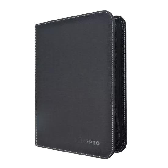 4-Pocket Toploader PRO-Binder mit Reißverschluss Schwarz