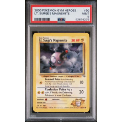 2000 POKEMON GYM HEROES #50 LT. SURGE'S MAGNEMITE PSA 9[EN/NM]