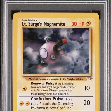 2000 POKEMON GYM HEROES #50 LT. SURGE'S MAGNEMITE PSA 9[EN/NM]