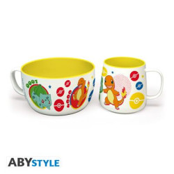 POKEMON - Breakfast Set Mug + Bowl - Pikachu & Kanto Starters POKEMON - Breakfast Set Mug + Bowl - Pikachu & Kanto Starters