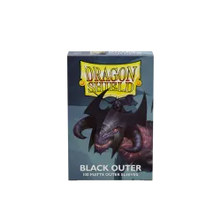 Dragonshield 100 Black - Matte Outer Sleeves