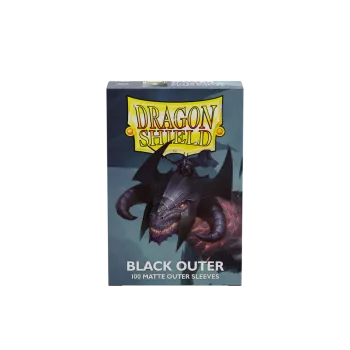 Dragonshield 100 Black - Matte Outer Sleeves
