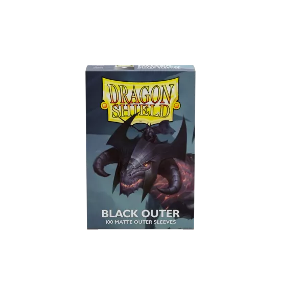 Dragonshield 100 Black - Matte Outer Sleeves