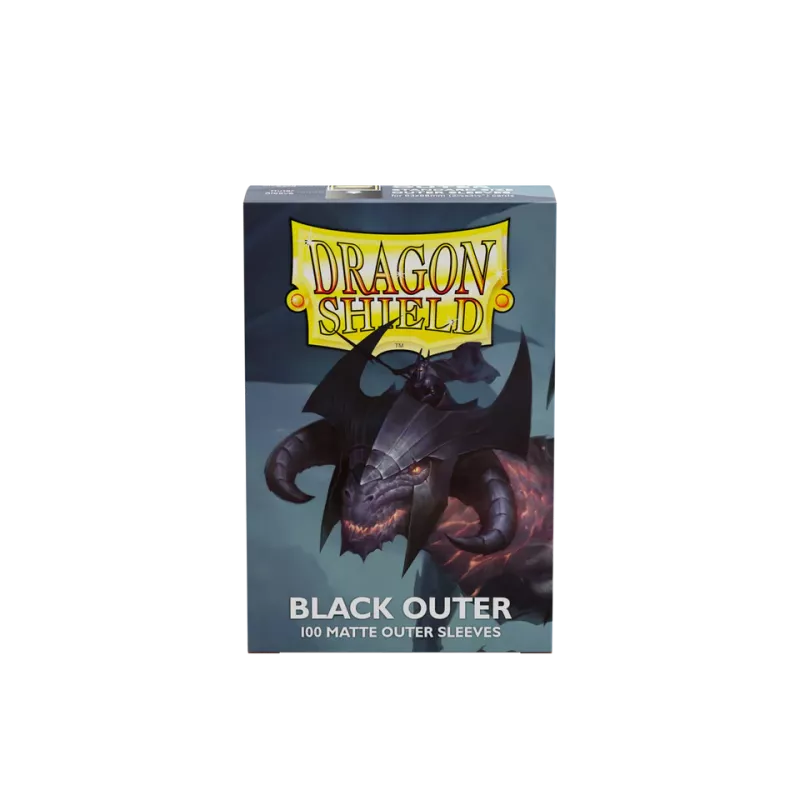 Dragonshield 100 Black - Matte Outer Sleeves