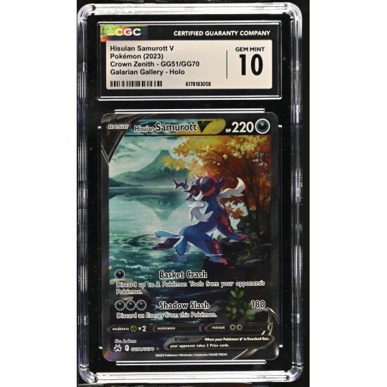 Hisuian Samurott V / Hisui-Admurai V (CRZ-GG51) CGC 10[EN/NM]