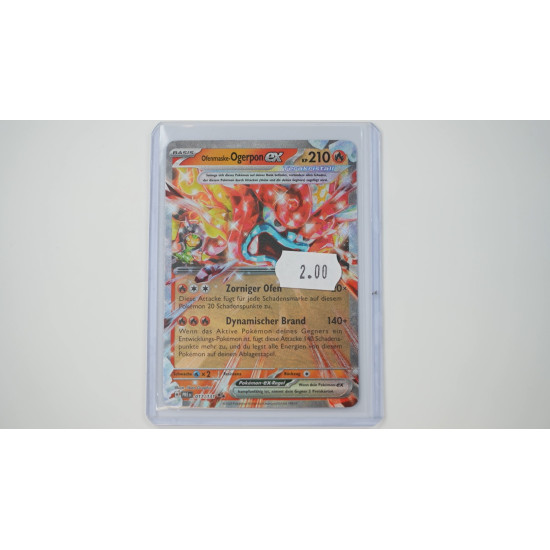 Hearthflame Mask Ogerpon ex / Ofenmaske-Ogerpon-ex (PRE-17)[DE/NM]