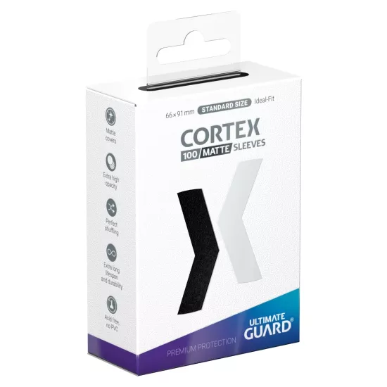 Cortex Sleeves Matte Standard Size (100) - Black