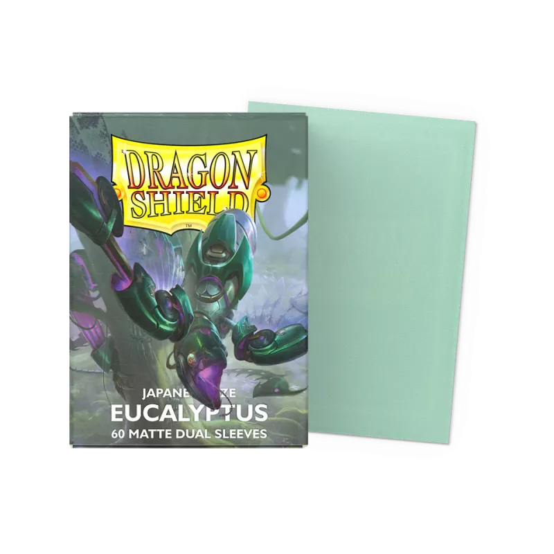 Dragonshield 60 Eucalyptus - Matte Dual Sleeves